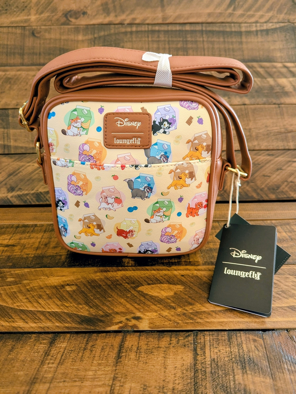 Loungefly Disney Cats Milk Cartons Crossbody Bag BNWT